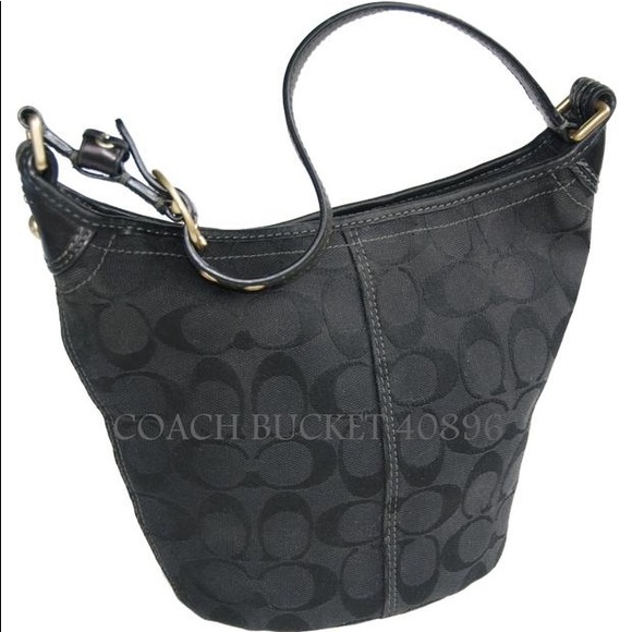 VINTAGE Coach Tan Brown CUTE Bucket Bag - Picture 16 of 16